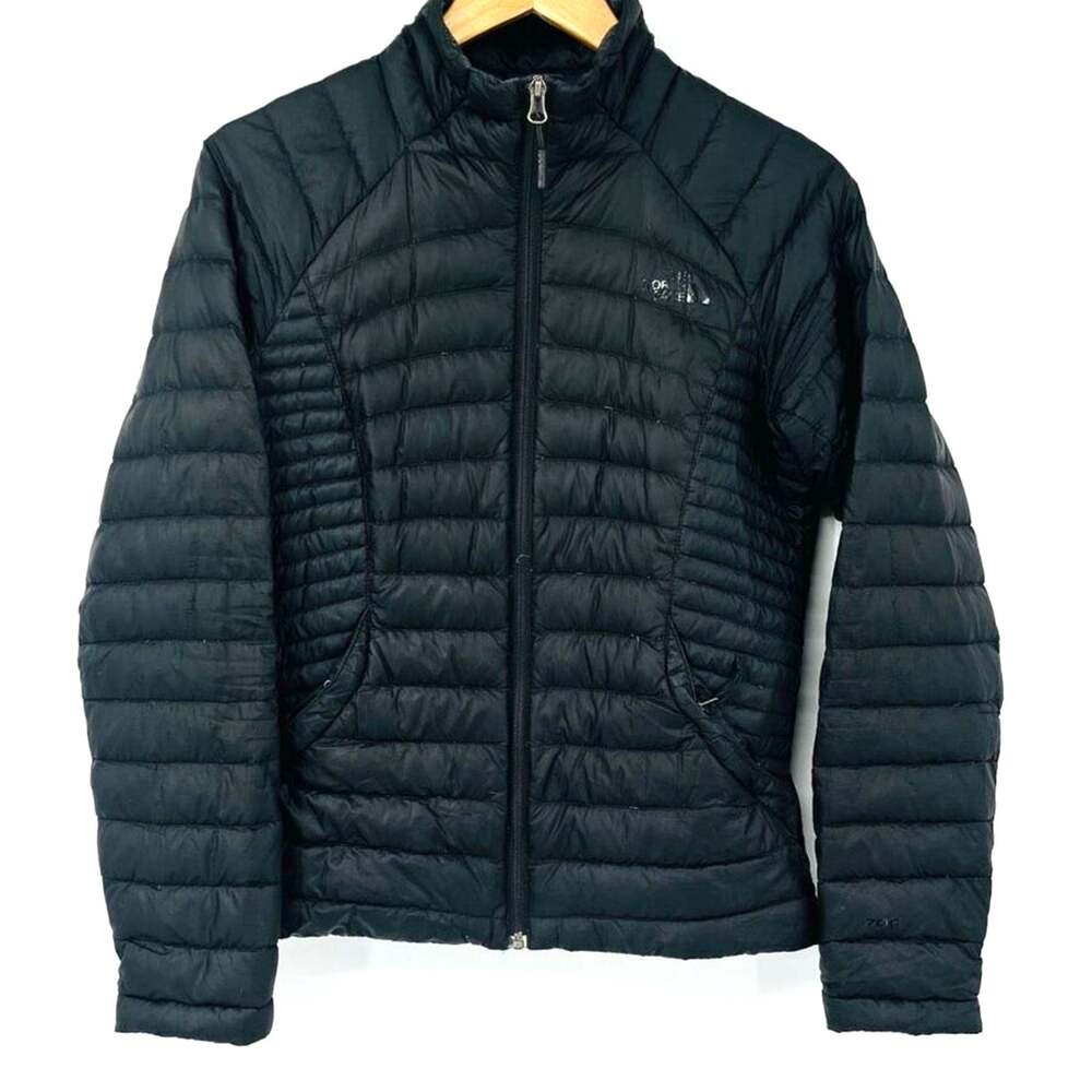 The North Face 700 Down Filled Tonnerro Jacket Coat Womens Black Small Flaw